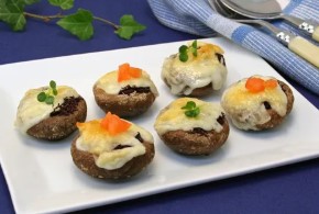 椎茸のオーブン焼き　赤しそ風味